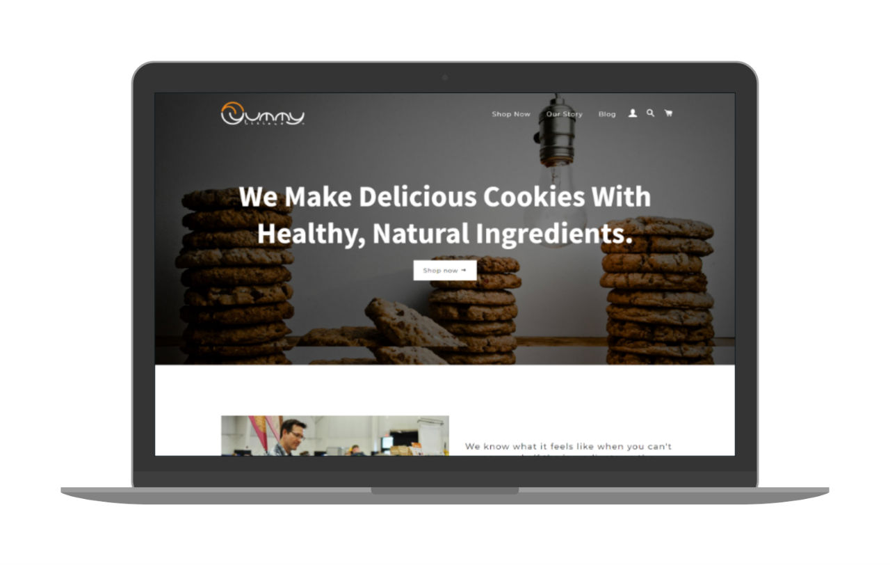 Swank Design Website and Graphic Design Yummylicious-Macbook 1280